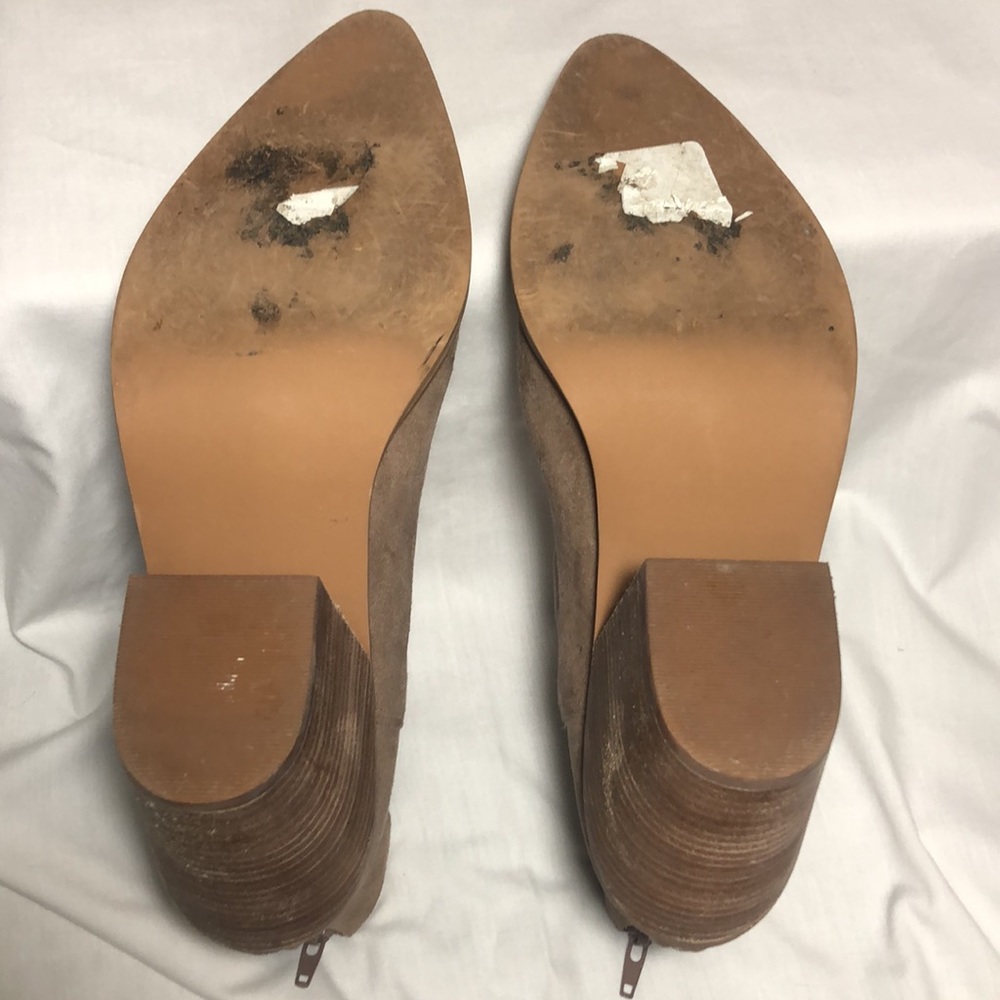 Cute suede tan/taupe colored boots size 11 - Picture 4 of 7